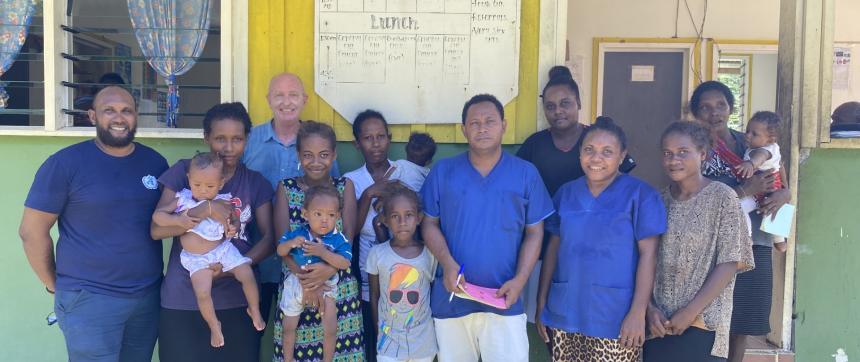 Review field visit to assess Tatamba Area Health Centre, Isabel Province, on child welfare clinic day